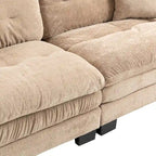Gepolstertes 3-Sitzer-Sofa mit zweilagiger Memory-Foam-Polsterung