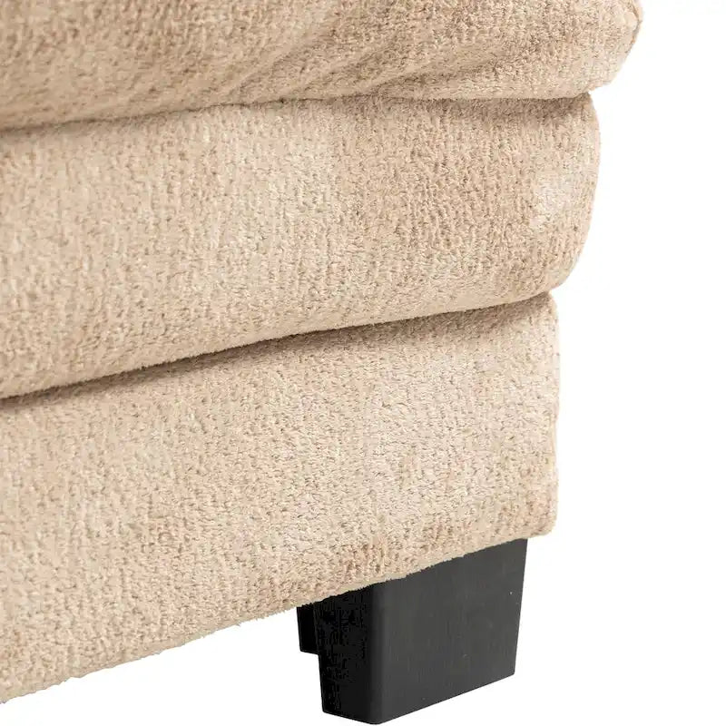 Gepolstertes 3-Sitzer-Sofa mit zweilagiger Memory-Foam-Polsterung