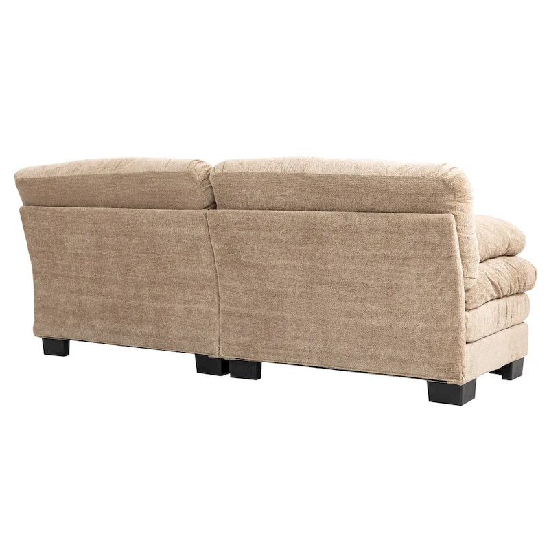 Gepolstertes 3-Sitzer-Sofa mit zweilagiger Memory-Foam-Polsterung