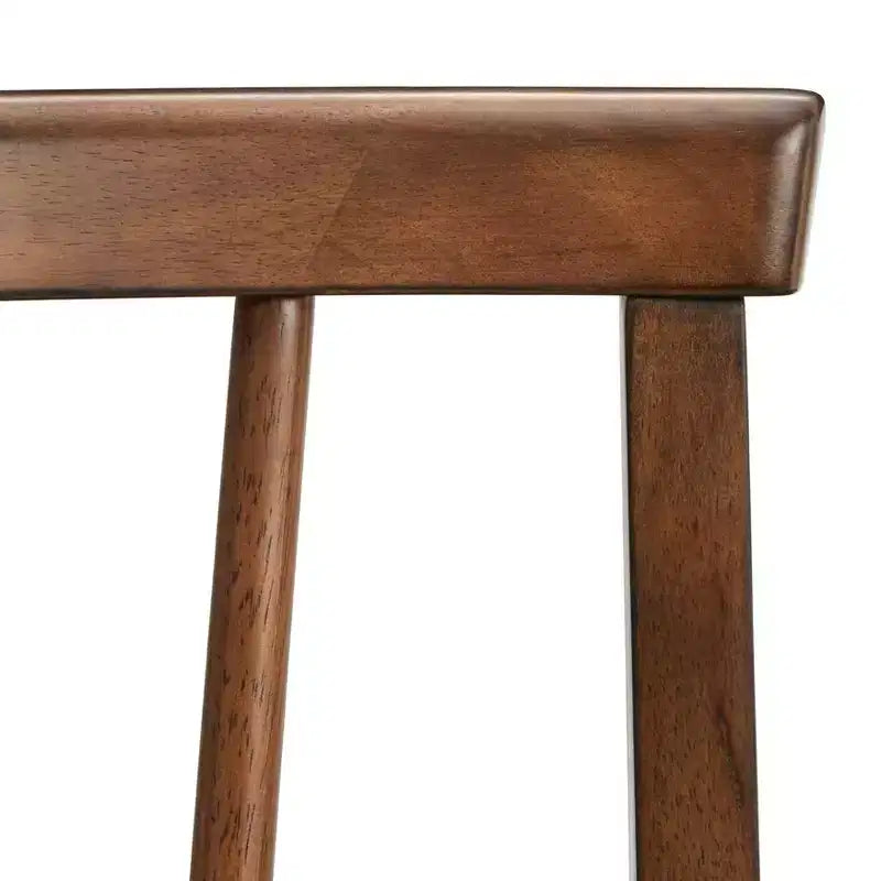 Sedia da pranzo imbottita Rochester Modern Spindle Beige/Noce