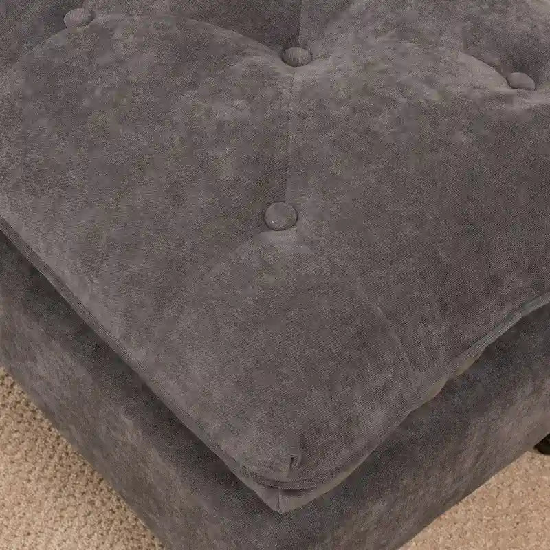 Pouf in tessuto trapuntato