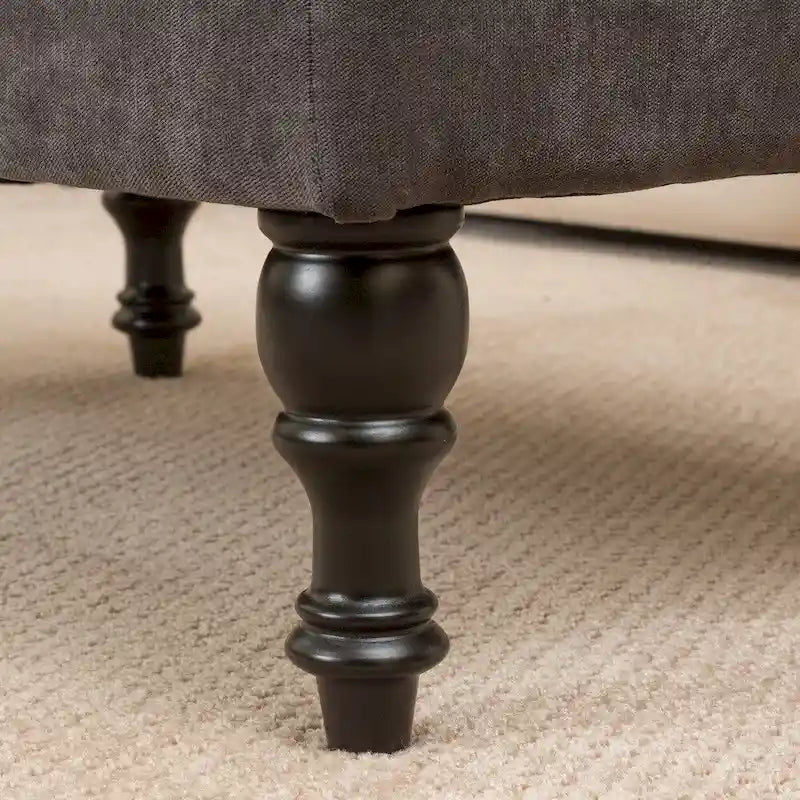 Pouf in tessuto trapuntato