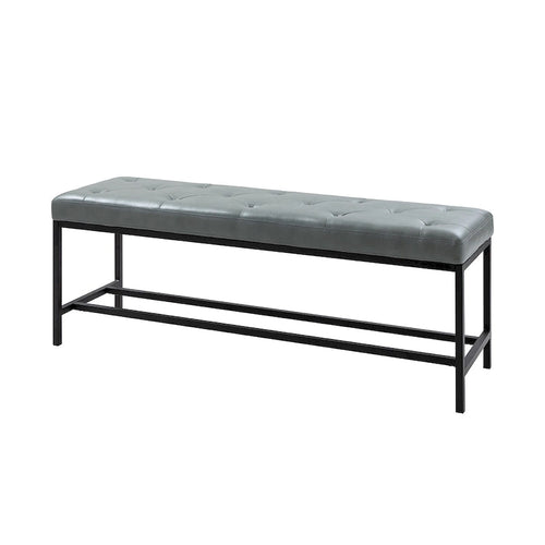 Moderner gepolsterter Sitzbank, 50 in.W, mit Metallbeinen