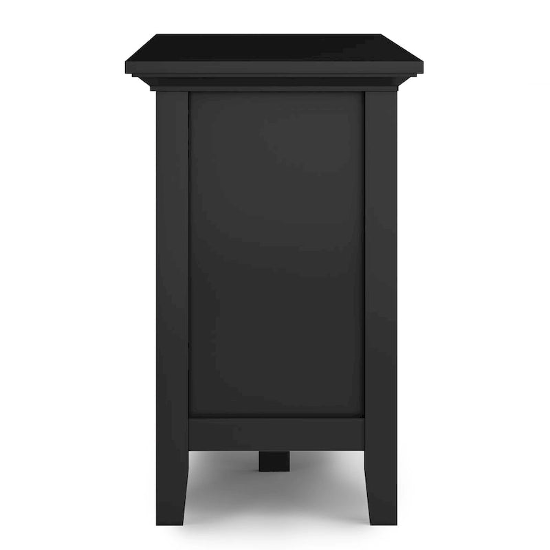 TV-Mediaständer aus MASSIVHOLZ, 72 Zoll breit, im Übergangsstil, für Fernseher bis zu 80 Zoll - 72 W x 16.5 D x 26 H