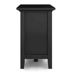 TV-Mediaständer aus MASSIVHOLZ, 72 Zoll breit, im Übergangsstil, für Fernseher bis zu 80 Zoll - 72 W x 16.5 D x 26 H