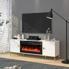Mobile TV in legno da 70 con camino elettrico da 36