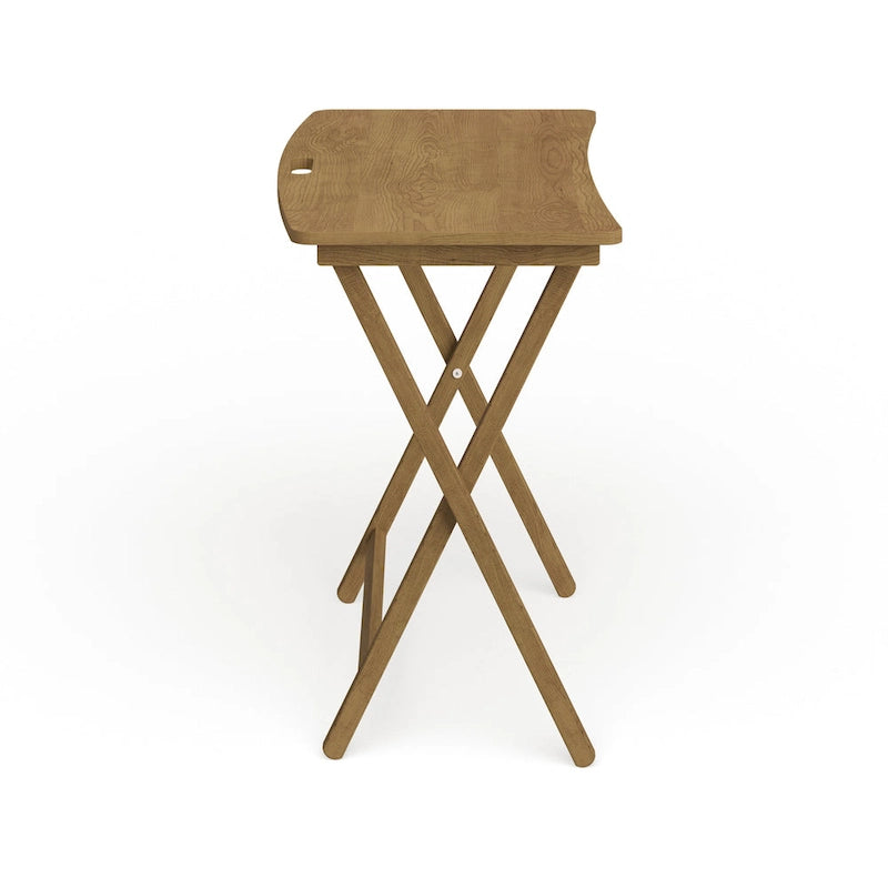 Folding TV Tray Table with Solid Hardwood