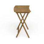 Folding TV Tray Table with Solid Hardwood