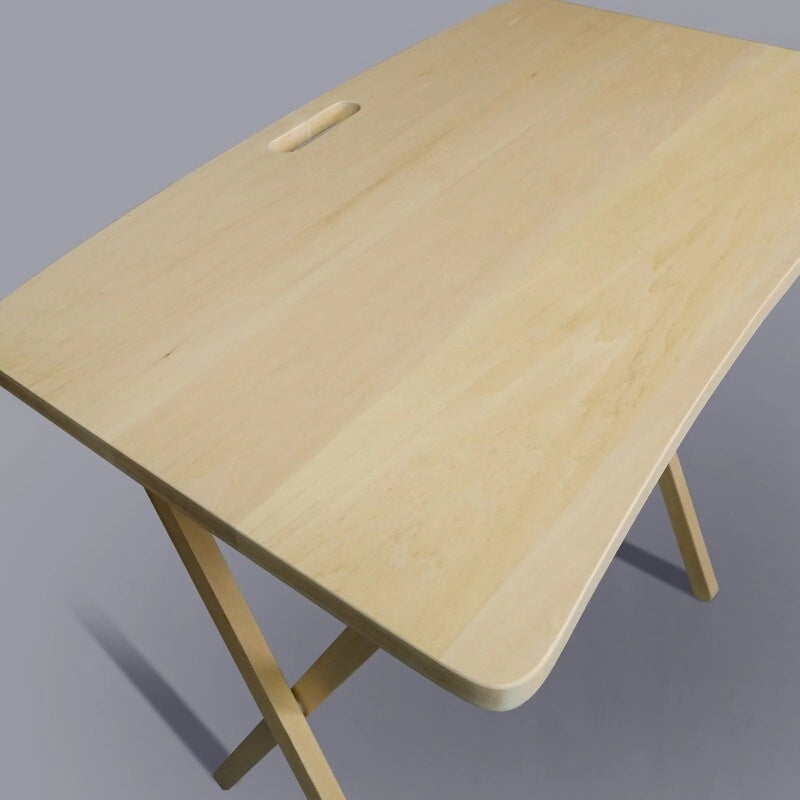 Folding TV Tray Table with Solid Hardwood
