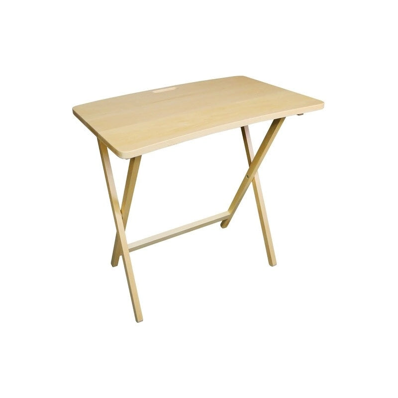 Folding TV Tray Table with Solid Hardwood