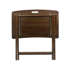 Folding TV Tray Table with Solid Hardwood