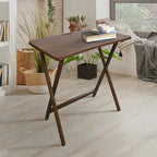 Folding TV Tray Table with Solid Hardwood