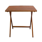 Folding TV Tray Table with Solid Hardwood