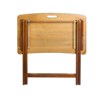 Folding TV Tray Table with Solid Hardwood