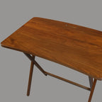 Folding TV Tray Table with Solid Hardwood