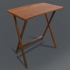 Folding TV Tray Table with Solid Hardwood