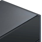 Mobile TV rettangolare moderno per TV fino a 80 pollici con superficie UV ad alta lucentezza