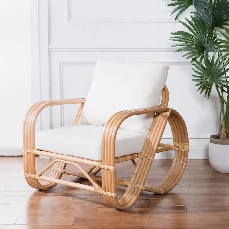 Poltrona decorativa con cuscino - 30 W x 33 D x 29 H - 30Wx33Dx29H