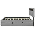 Letto a piattaforma imbottito Queen con letto estraibile Twin XL