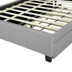 Letto a piattaforma imbottito Queen con letto estraibile Twin XL