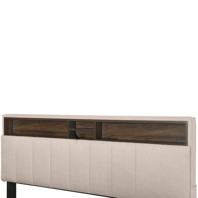 Letto a piattaforma imbottito Queen con letto estraibile Twin XL