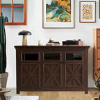 Credenza grande a 3 ante, mobile bar e portabottiglie, credenza da buffet, tavolo da buffet, angolo caffè, angolo bar