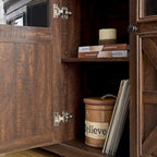 Credenza grande a 3 ante, mobile bar e portabottiglie, credenza da buffet, tavolo da buffet, angolo caffè, angolo bar