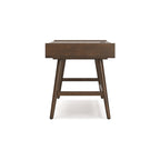 Bruin bureau voor thuiskantoor
