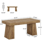 Brauner Schreibtisch aus Holz im Mid-Century-Stil für das Homeoffice