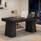 Brauner Schreibtisch aus Holz im Mid-Century-Stil für das Homeoffice