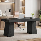 Brauner Schreibtisch aus Holz im Mid-Century-Stil für das Homeoffice
