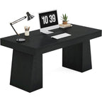 Brauner Schreibtisch aus Holz im Mid-Century-Stil für das Homeoffice